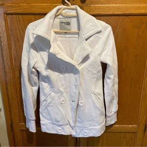 Charlotte Russe peacoat sweatshirt jacket